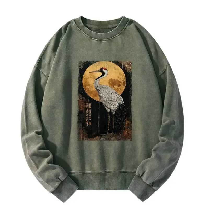 Vintage Japanese Kanji Sweatshirt for Daily Wear