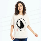 Vintage Washed Black Cat T-Shirt Free Shipping