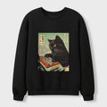 Japanese Cat Waffle Sweatshirt for Daily Wear