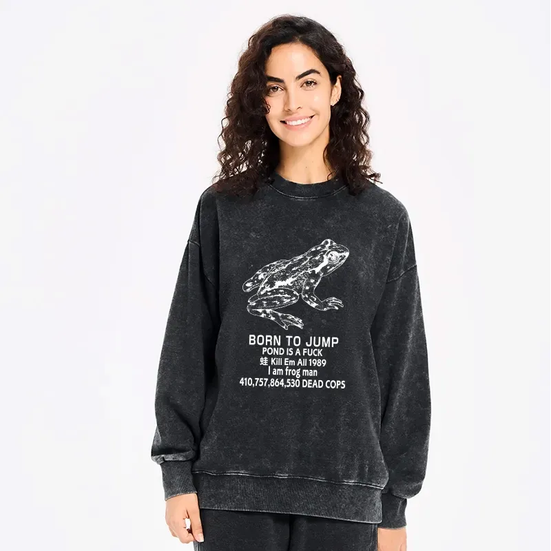 japanese washed sweatshirt for everyday wear