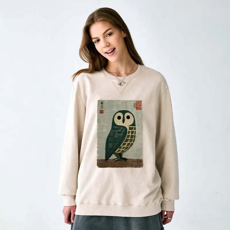 Traditional Owl Sweatshirt Free Shipping
