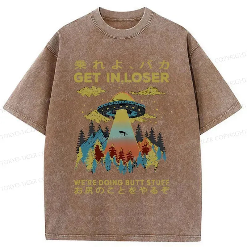 Japanese vintage alien pickup shirt for streetwear