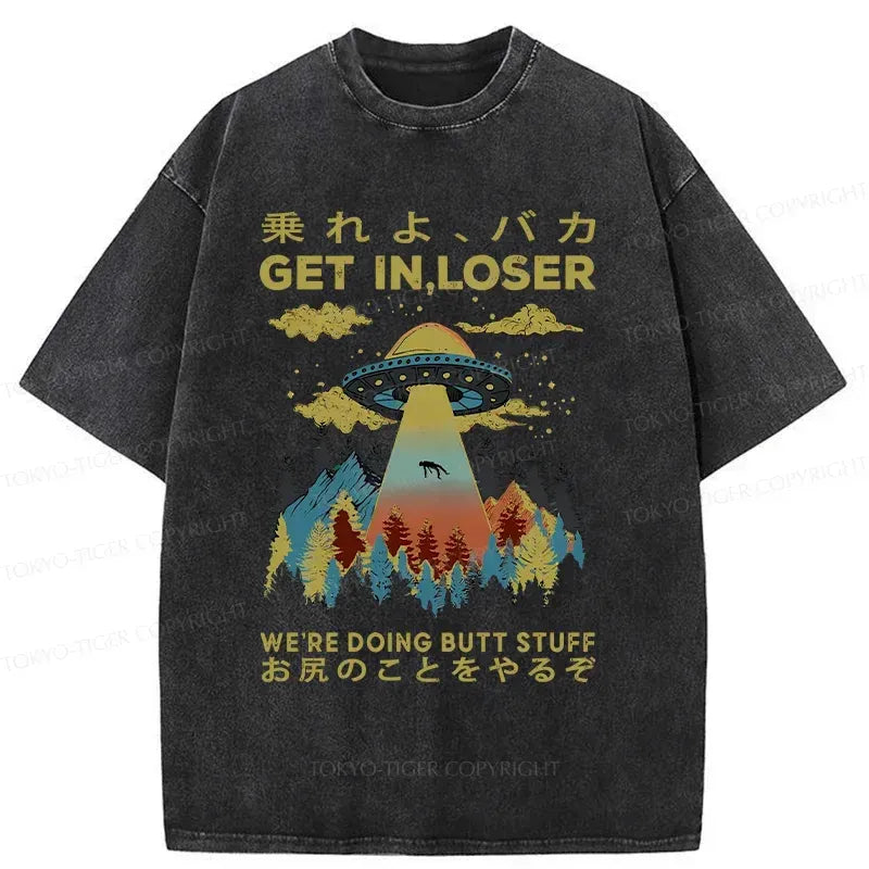 Japanese vintage alien pickup shirt for streetwear