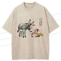 Japanese Vintage Unisex T-Shirt for Daily Wear
