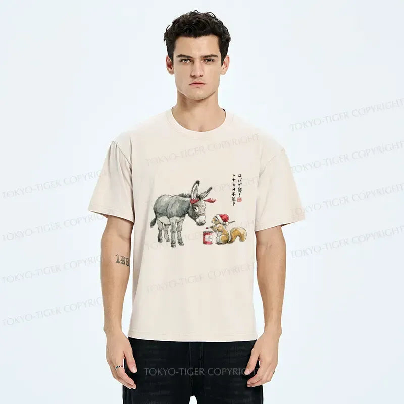 Funny Reindeer Donkey T-Shirt for Holiday