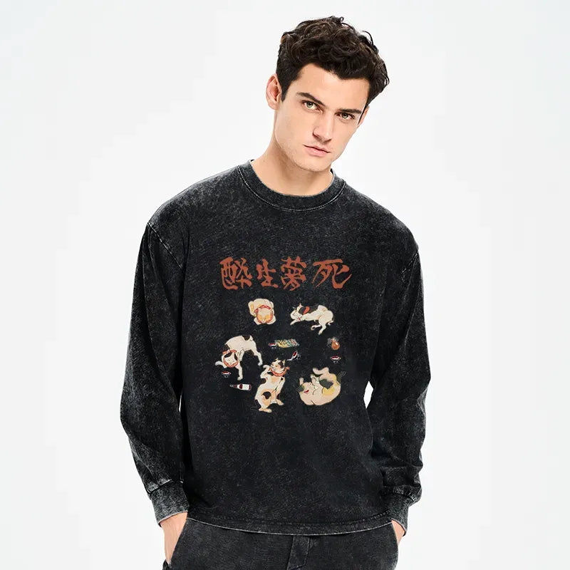 kyoto lion cultural streetwear top