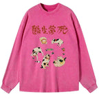 japanese vintage washed long sleeve t shirt