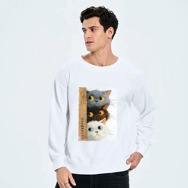 Kyoto Lion colorful fish art sweatshirt free shipping