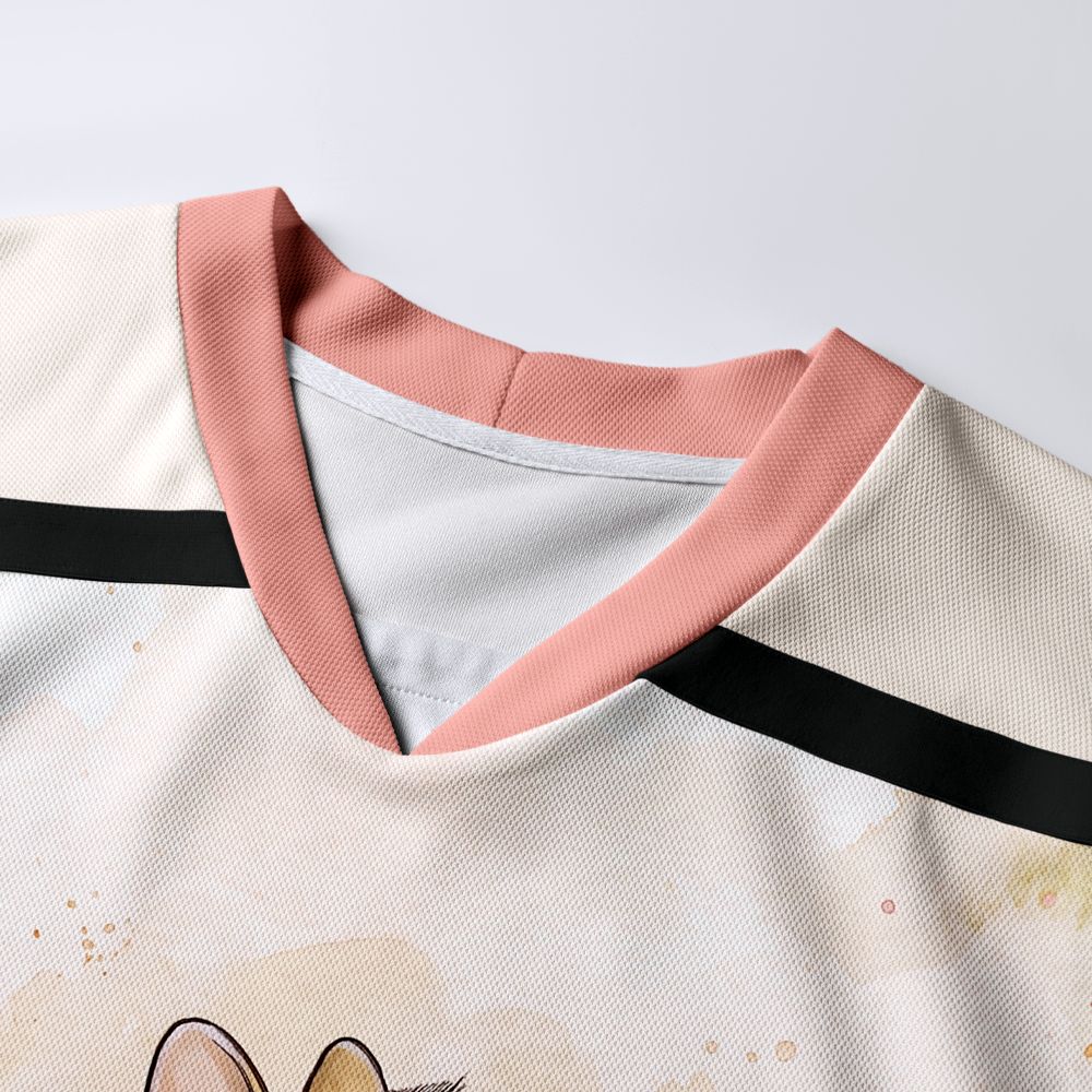 Kyoto-Lion Funny Bunny Bee, I Don’t Push Myself Today Long-Sleeve Hockey Jersey