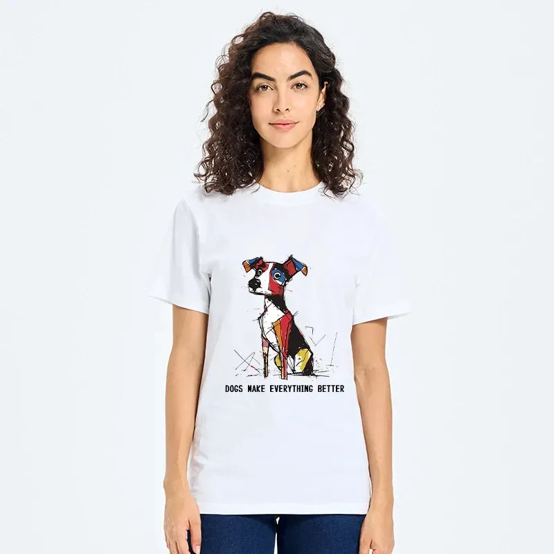 Kyoto-Lion Colorful Puppy Street Art Graphic Classic T-Shirt