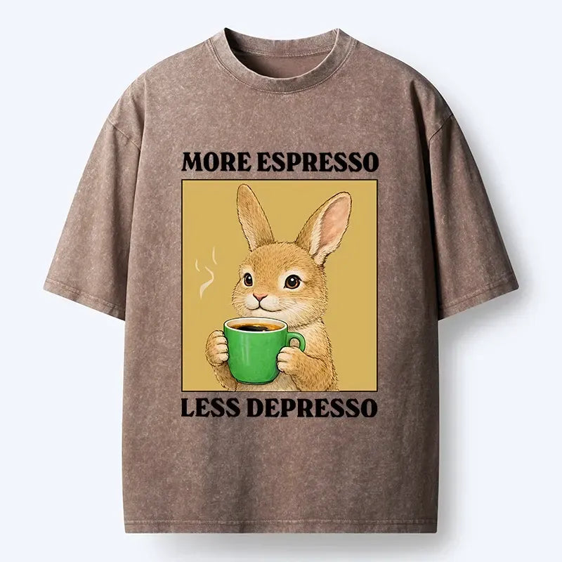 Japanese Rabbit Coffee T-Shirt for Spring
