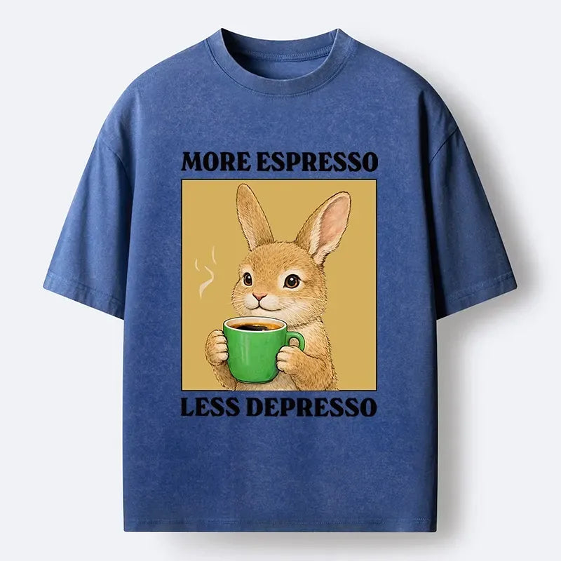 Japanese Rabbit Coffee T-Shirt for Spring