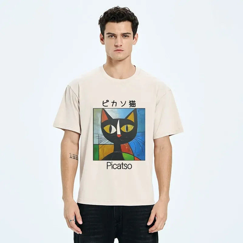 japanese vintage cat tee best seller