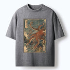 Japanese Giant Octopus Washed T-Shirt