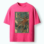Deep Ocean Ukiyo-e Tee for Summer