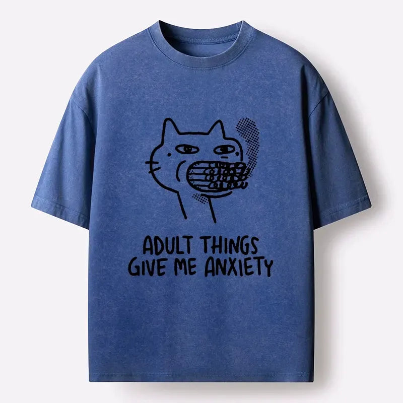 japanese vintage cat meme t-shirt
