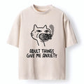 funny cat meme washed t-shirt