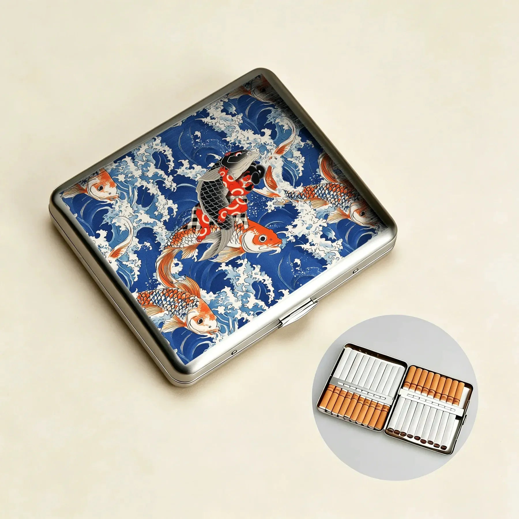 Vintage Ukiyo-e Cigarette Case Gift Idea
