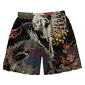 Japanese Yokai Aloha Swim Trunks On Sale