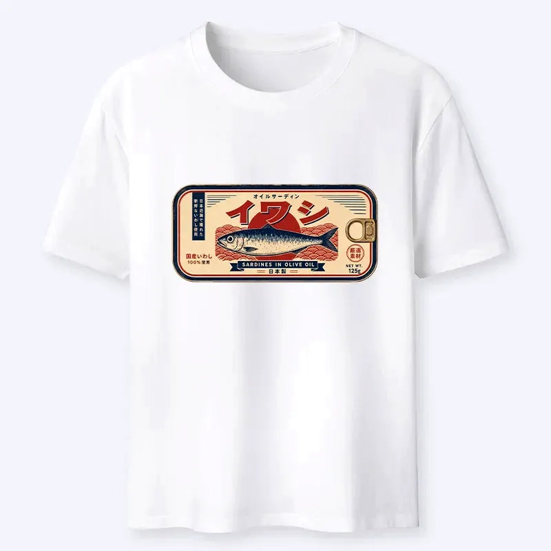 Kyoto-Lion Vintage Japanese Sardine Can Art Classic T-Shirt