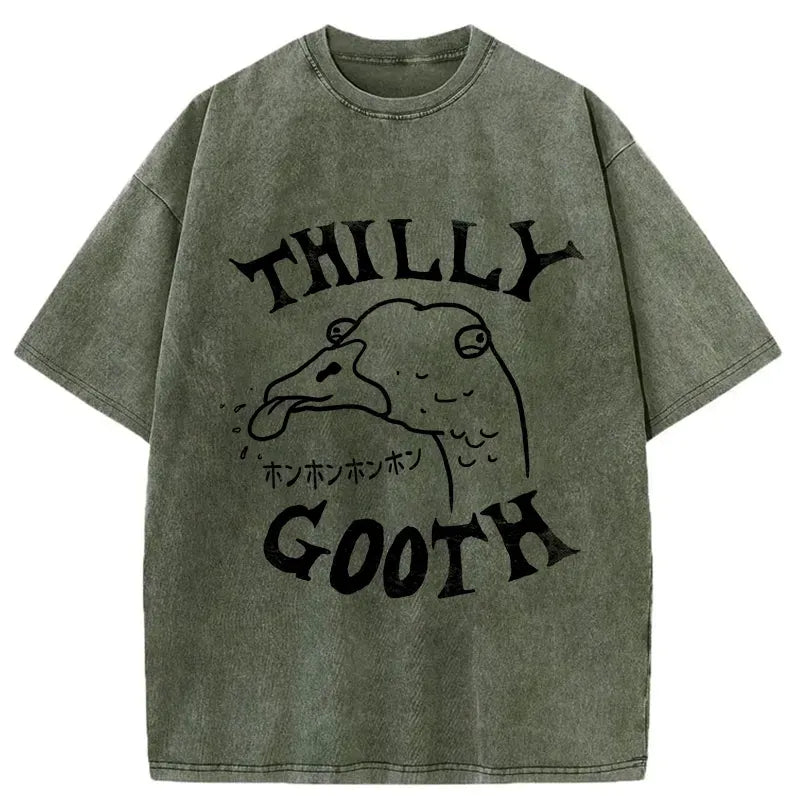 Kyoto Lion Washed T-Shirt for Men