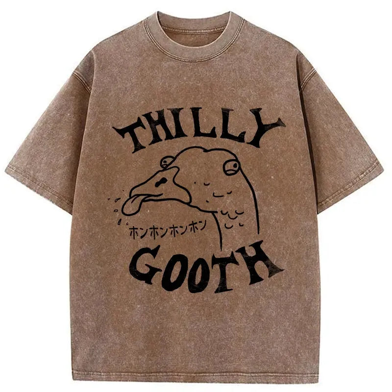 Kyoto Lion Washed T-Shirt for Men