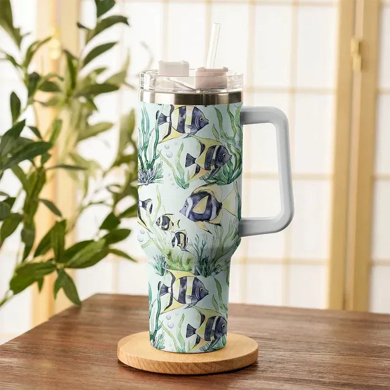 Kyoto-Lion Tropical Fish 40oz Tumbler