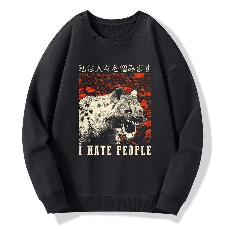 Kyoto-Lion A Hyena That Hates Humans Sweatshirt
