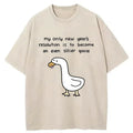 Kyoto-Lion New Year's Resolutions Funny Washed T-Shirt