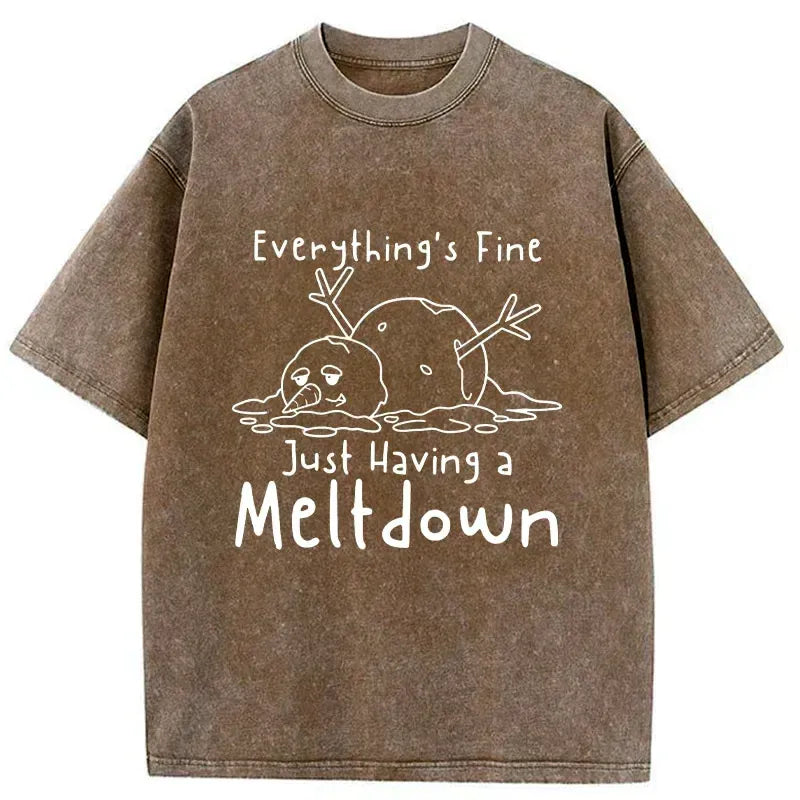Japanese vintage washed t-shirt for daily wear