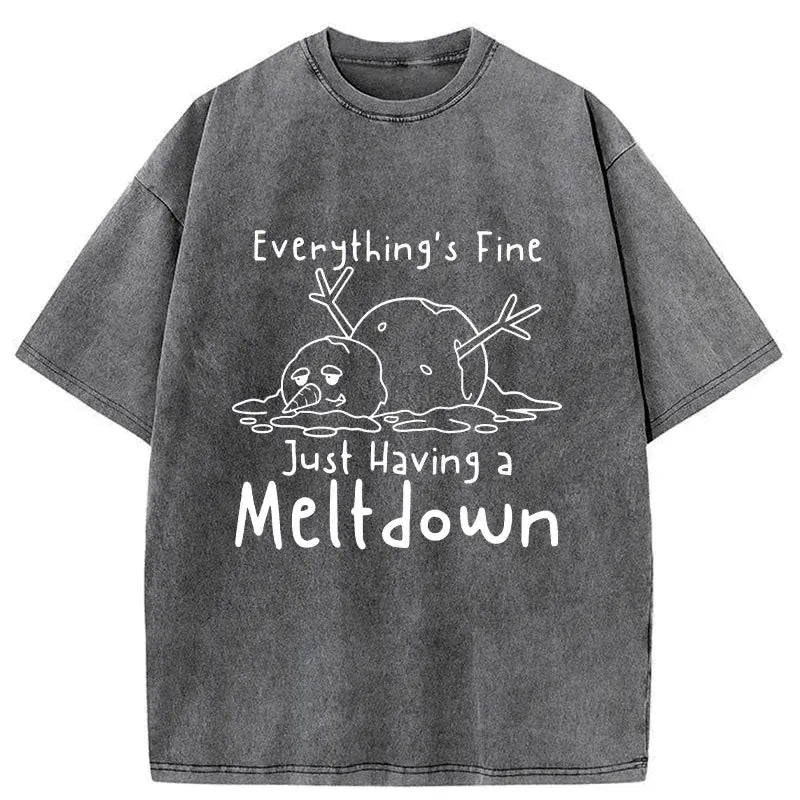 Japanese vintage washed t-shirt for daily wear