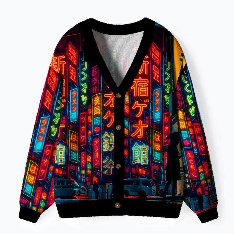Kyoto-Lion Unisex Cardigan for Spring