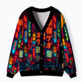 Kyoto-Lion Unisex Cardigan for Spring