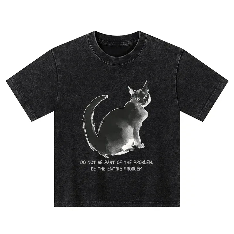 Kyoto lion cat meme t-shirt on sale