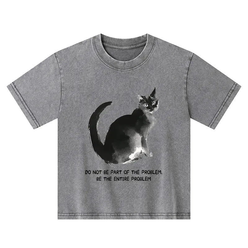 Funny cat kids t-shirt for daily wear