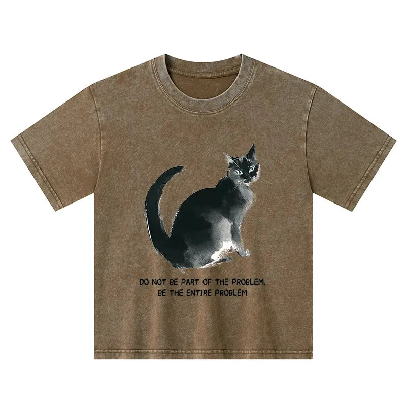 Funny cat kids t-shirt for daily wear
