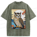 Japanese Ukiyo-e Owl T-Shirt