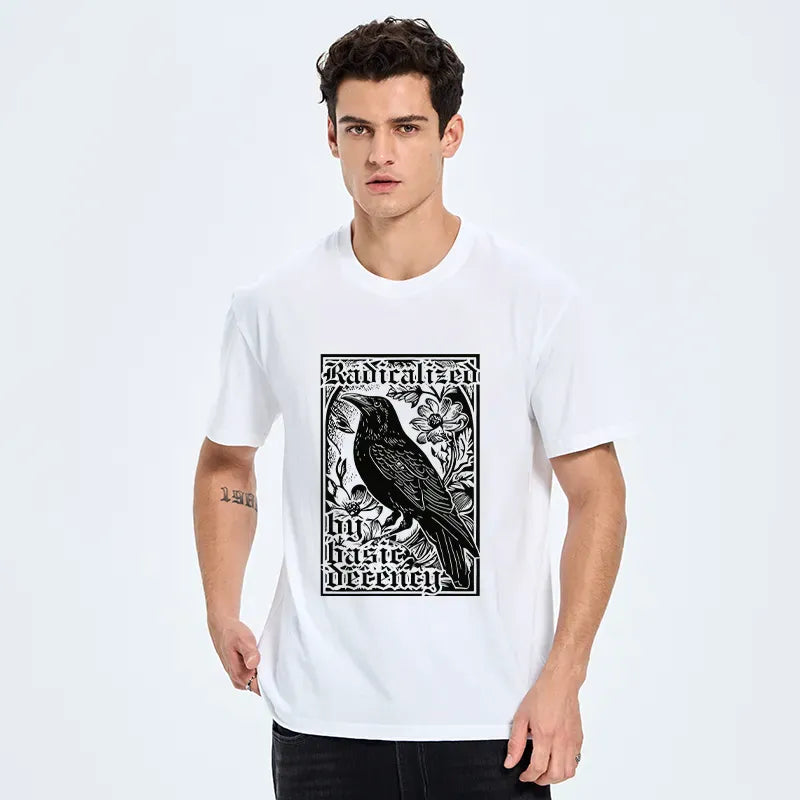 Comfortable Kyoto-Lion Cotton Tee for Men