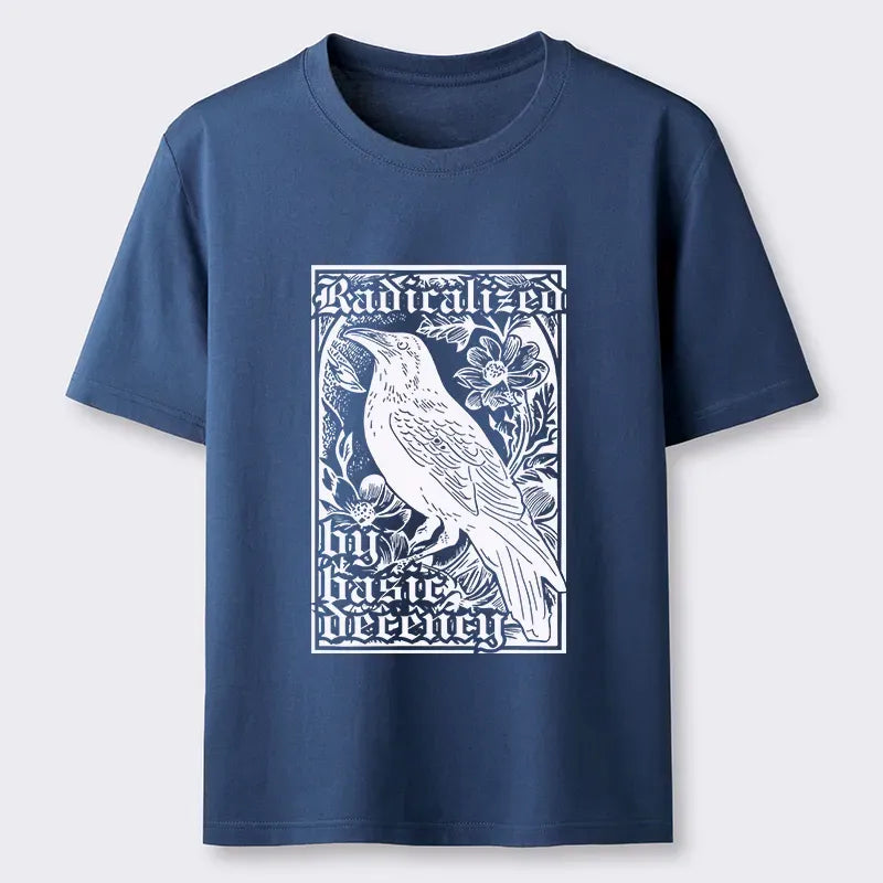 Comfortable Kyoto-Lion Cotton Tee for Men