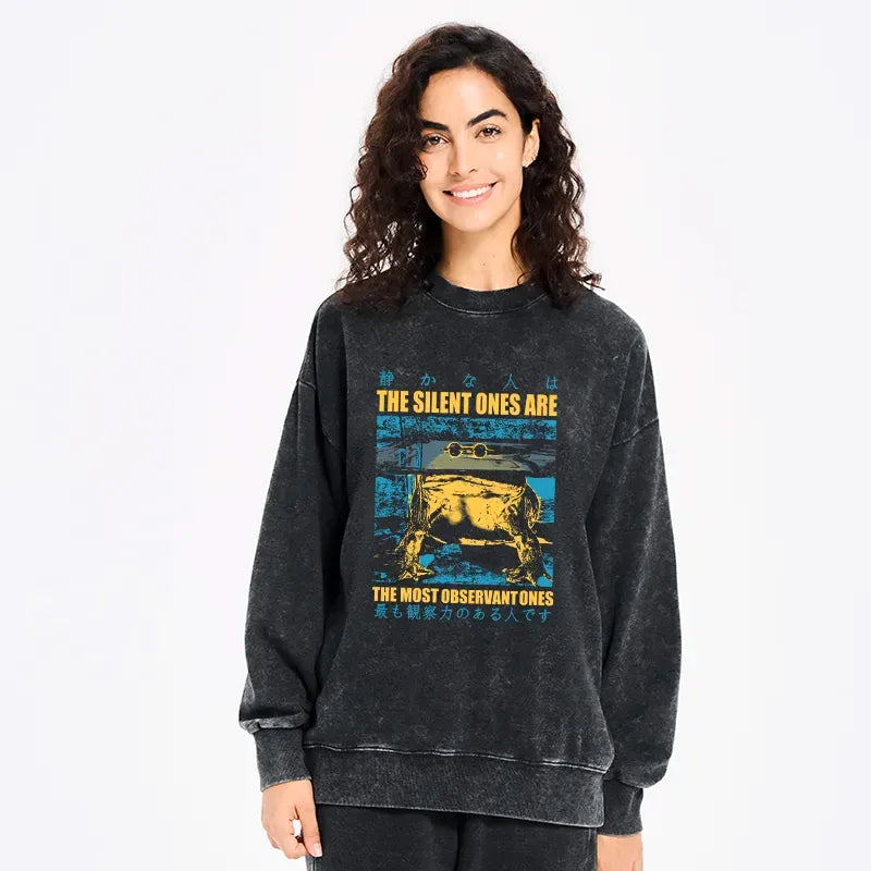 japanese frog sweatshirt for streetwear