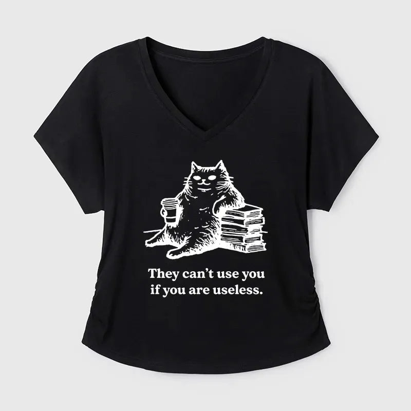 Japanese Cat T-Shirt for Women