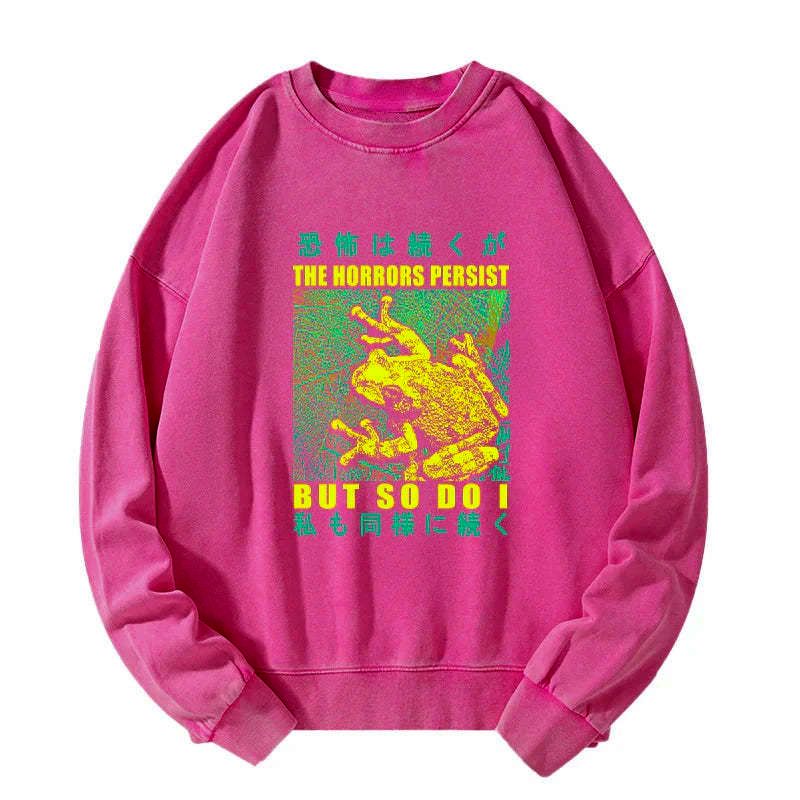 japanese washed sweatshirt for daily wear
