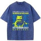 Kyoto-Lion A Self-Aware Frog Washed T-Shirt
