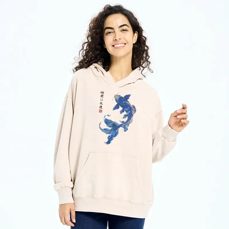 Japanese Koi Fish Hoodie for Daily Wear