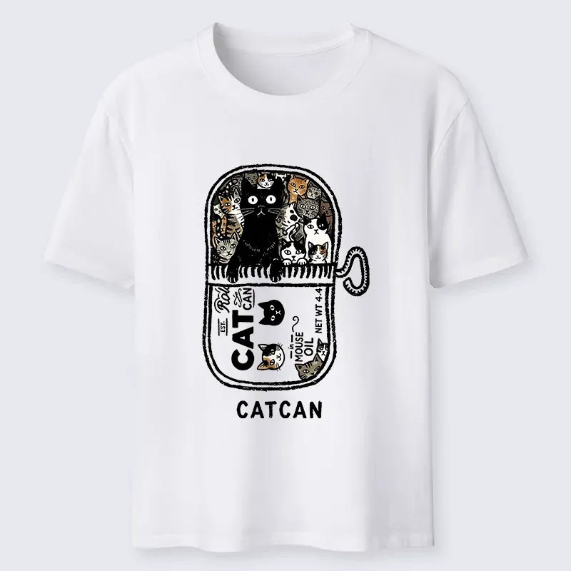 Kyoto-Lion Tin Can Fully Packed With All Cute Cats Classic T-Shirt