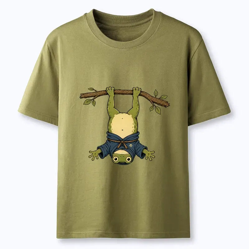 Relaxed Fit Japanese Frog Shirt for Summer
