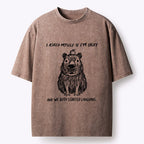 washed capybara tee for streetwear