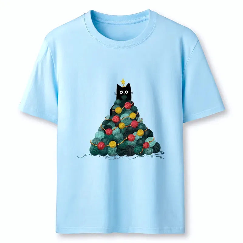 Japanese vintage cat t-shirt for holiday