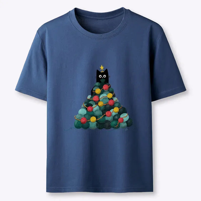 Japanese vintage cat t-shirt for holiday