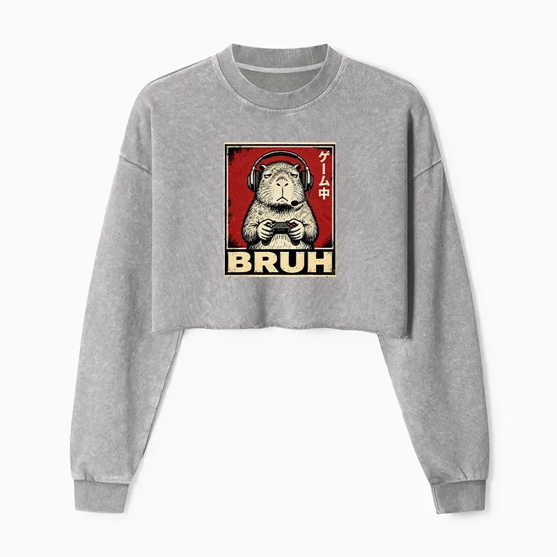 washed capybara sweatshirt on sale